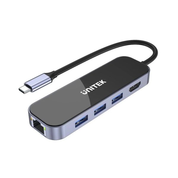 Unitek USB-C Hub USB3.0 HDMI/Gb/PD100W D1084A