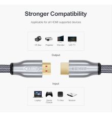 Unitek Y-C139RGY Premium HDMI 2.0 Braided Cable 3.0m