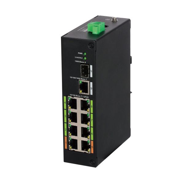 Dahua ePoE Switch 8port with 2 Uplinks LR2110-8ET-120 Dahua ePoE Switch 8port with 2 Uplinks LR2110-8ET-120