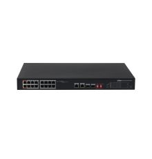 Dahua PoE Switch 16ports 16FE + 2GE 135W PFS3218-16ET-135