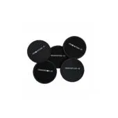 120851 5PCS CUP COASTER 95x95mm BLACK COLORFULL SEAMS IT INNOVATION