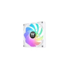 120mm Thermaltake CT120 Reverse ARGB Sync PC Cooling Fan White 2 Pack - CT120 -