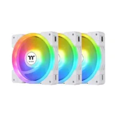 140mm Thermaltake SWAFAN EX14 ARGB PC Cooling Fan White TT Premium Edition 3 Fan Pack - EX14 - White