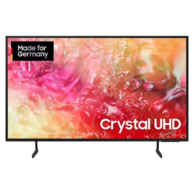 163.0cm 65' (3840x2160) Samsung GU65DU7179UXZG 16:9 Crystal UHD 50Hz HDMI USB WLAN Bluetooth HDR10+ Speaker Black — image 1