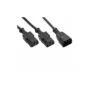 16633 Y-CABLE POWER 1xC14 TO 2xC13 1.8m INLINE