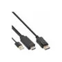 17162P 2m 4K HDMI TO DISPLAY PORT CONVERTER CABLE INLINE