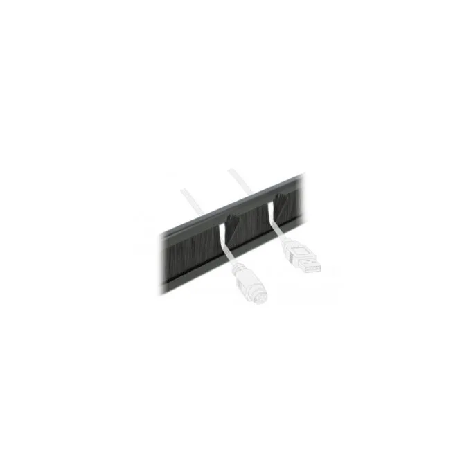 19' cable management brush strip, cable guide — image 3