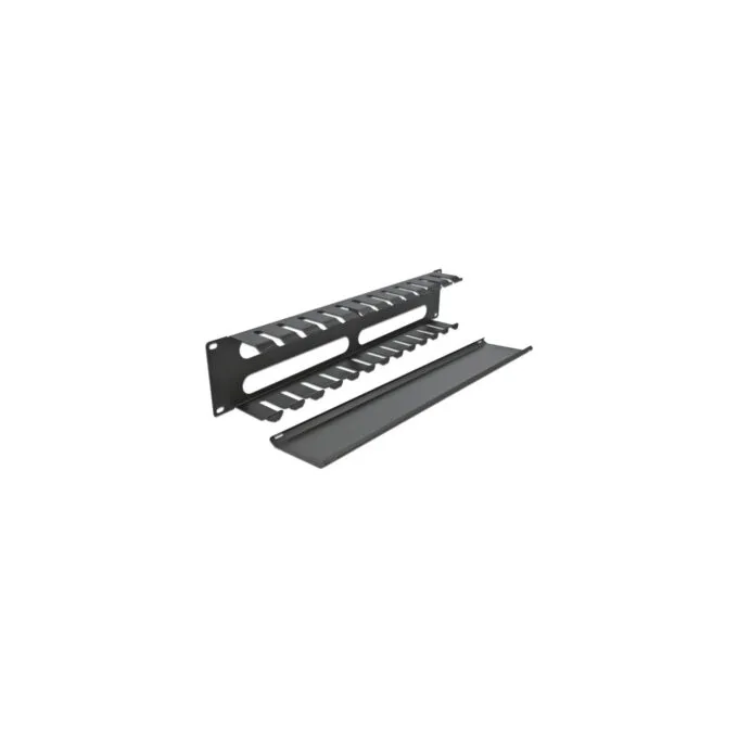 19' cable management patch panel with 4 openings, cable routing — image 3