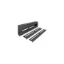 19' circuit breaker strip with cover and DIN rail, bracket