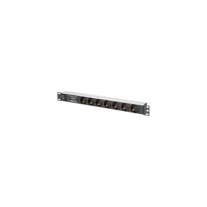 19' PDU power strip with aluminum profile - 7-way — image 1