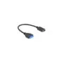 19 pin USB header socket to USB Type-E Key A socket, adapter - 19 pin USB header to USB Type-E Key A socket