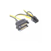 26628B POWER ADAPTER 2xSATA TO 6PIN FOR PCIe GRAPHICS CARD 0,15m INLINE