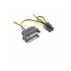 26628B POWER ADAPTER 2xSATA TO 6PIN FOR PCIe GRAPHICS CARD 0,15m INLINE
