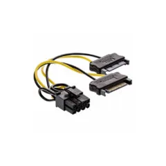 26628D POWER ADAPTER 2xSATA TO 8PIN FOR PCI-EXPRESS PLUG 0,15m INLINE