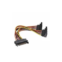 29683W SATA POWER Y-CABLE SATA SOCKET TO 2x SATA PLUG WITH LATCHES 0,15m INLINE