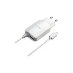 2GO Ladegerät 12W Lightning + 1x USB. Kabel 1.4m. weiß