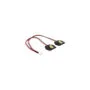 2Pin socket to 2x SATA 15Pin socket, Y-cable