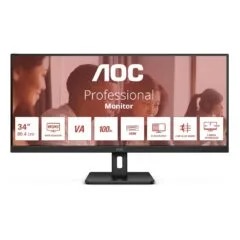 34-inch Ultrawide Monitor - U34E2M - 3440x1440, 100Hz, DP, 2xHDMI, 4ms, Black
