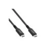 35904A 1.5m USB-C Male/Male USB4 Cable 8K@60Hz 40Gbps 240W Black