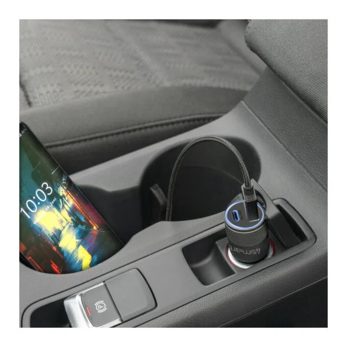 4smarts Kfz-Ladegert Rapid+ mit Quick Charge und PD 27W schw. — image 2