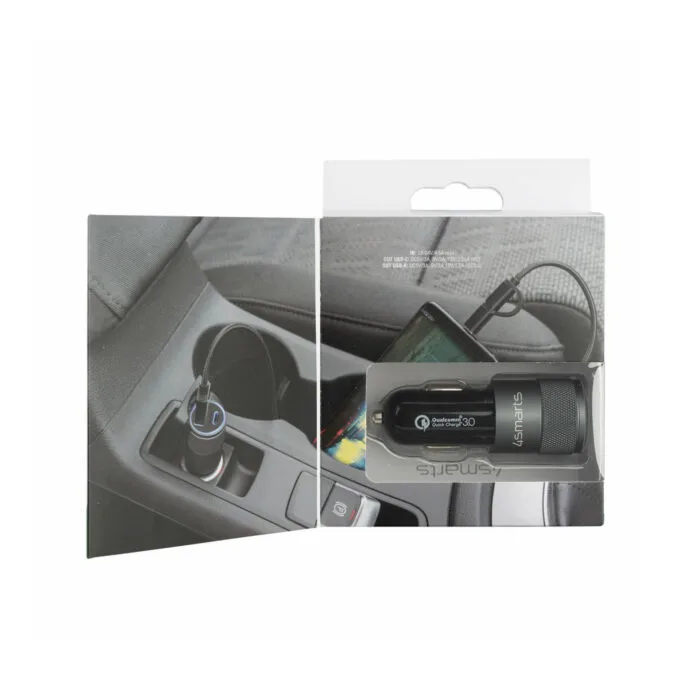 4smarts Kfz-Ladegert Rapid+ mit Quick Charge und PD 27W schw. — image 4