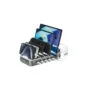 4smarts Ladestation Team 100W 5C 1A inkl. 6 Kabel. spacegrau