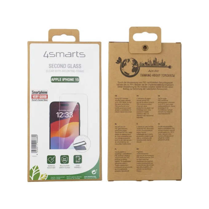 4smarts Second Glass mit Montagerahmen fr iPhone 15 — image 2