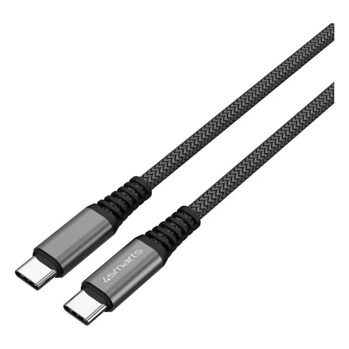 4smarts USB-C auf USB-C Kabel PremiumCord 100W 1.5m. schwarz — image 3