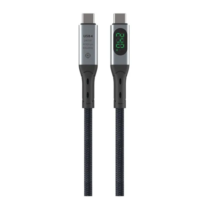 4smarts USB4 Kabel DigitCord Enterprise 240W 1.5m. schwarz — image 3