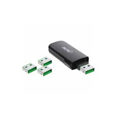 55723 USB PORT BLOCKER (1xKEY & 4xLOCKS) INLINE
