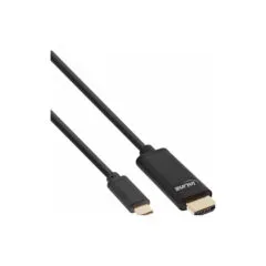 64112 2m USB TYPE-C to HDMI MALE, USB DISPLAY CABLE 4K2K BLACK INLINE