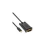 64142 2m USB TYPE-C to VGA, M M USB DISPLAY CABLE BLACK INLINE