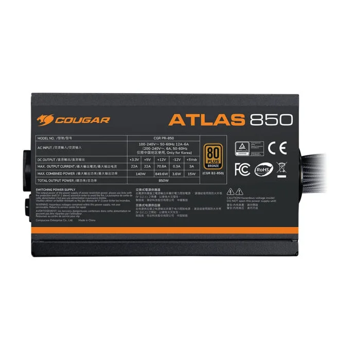 650W COUGAR Netzteil ATLAS 650W ATX3.1 80 Plus Bronze — image 4