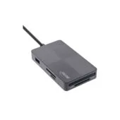 66772F MULTI CARD READER USB3.2 USB-A FOR SD TF MS XD CF 3-PORT DUAL INLINE