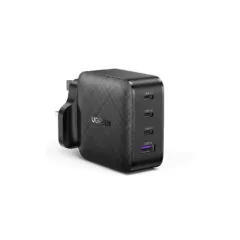 70819 FAST USB CHARGER 65W PDx3 + QC3.0 UK BLACK UGREEN