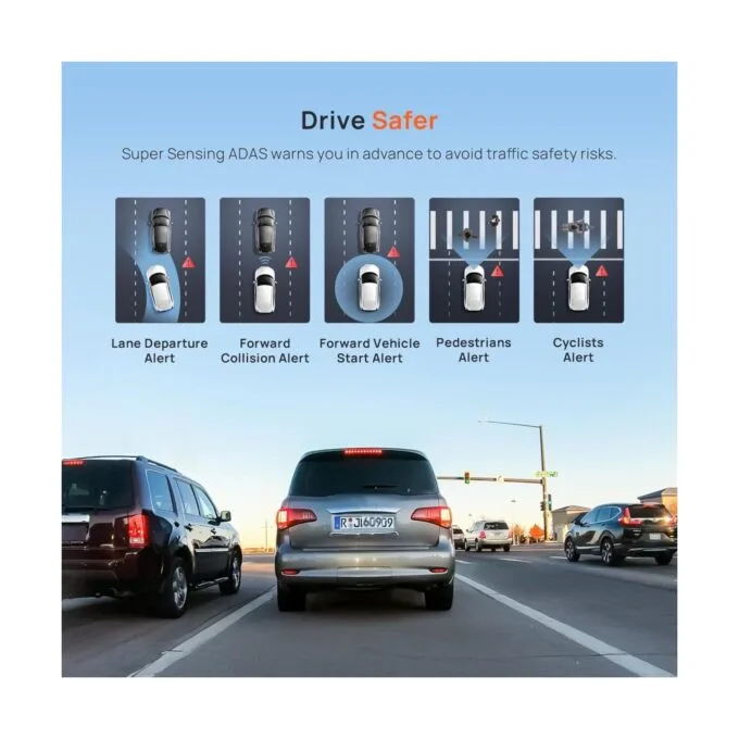 70mai A800SE Dash Cam 4k w. 3inch screen - 2160p 140FOV — image 7