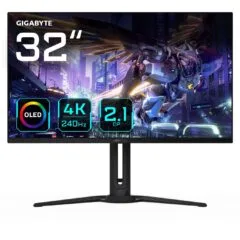 81.3cm 32' (3840x2160) Gigabyte AORUS FO32U2P 16:9 4K 0.03ms 240Hz 2xHDMI DP USB-C Speaker Black