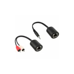 89003 2xRCA Audio Ext via Cat5e 3.5mm INLINE