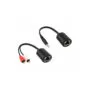 89003 2xRCA Audio Ext via Cat5e 3.5mm INLINE