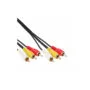 89605 5m 3x RCA M M AUDIO VIDEO CBL INLINE