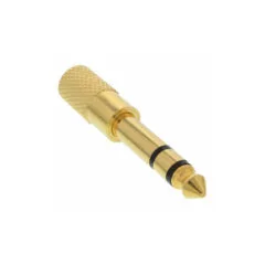 99305P AUDIO ADAPTOR 6.3M TO 3.5F STEREO GOLDED PLATED INLINE