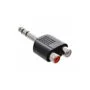 99323 AUDIO ADAPTOR 6.35 MALE TO 2x RCA FEMALE INLINE