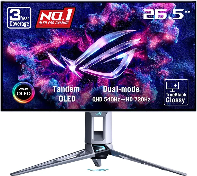 ASUS ROG Swift OLED PG27AQWP-W 26.5‑inch Gaming Monitor - 2560x1440 540 Hz - PG27AQWP-W