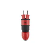 ABL 100000069 Professional Stecker. SCHUKO & fr-be. 2Elamid-2K. rot. sv. IP54. T