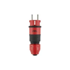 ABL 100000069 Professional Stecker. SCHUKO & fr-be. 2Elamid-2K. rot. sv. IP54. T