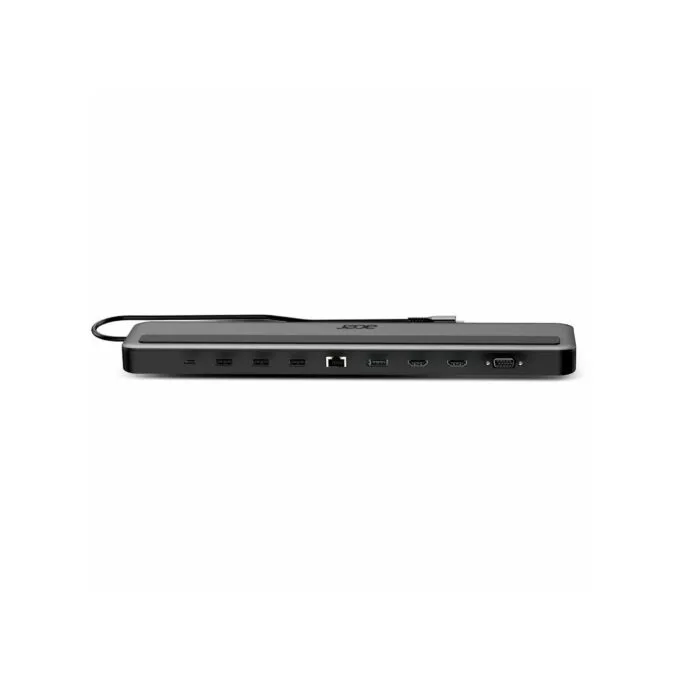 Acer 13-in-1 USB-C Minidock - 100W PD, 2x HDMI, DisplayPort, VGA, Gigabit Ethernet, 3x USB3.0-A - Black — image 1