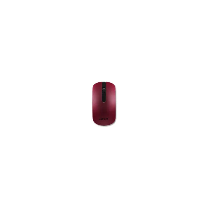 Acer Slim Optical Mouse - AMR - Wireless Ambidextrous Office Mouse, 1000 DPI, Red — image 1