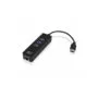 ACT AC6310 USB 3.0 3-Port Hub w/ Gigabit Ethernet Adapter, Black