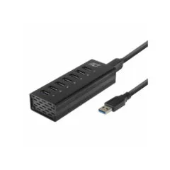ACT AC6315 USB 3.0 7-Port Hub 20W Power Supply Black