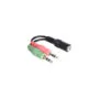 Adapter 3.5mm (socket) to 2x3.5mm (plug), Y-cable